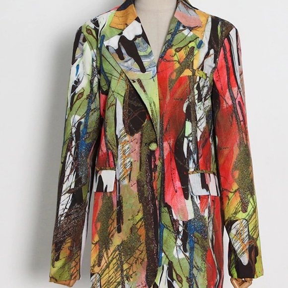 NEW MADONNA LUXE & LEATHER multi button front blazer jacket M-XL LIMITED EDITION